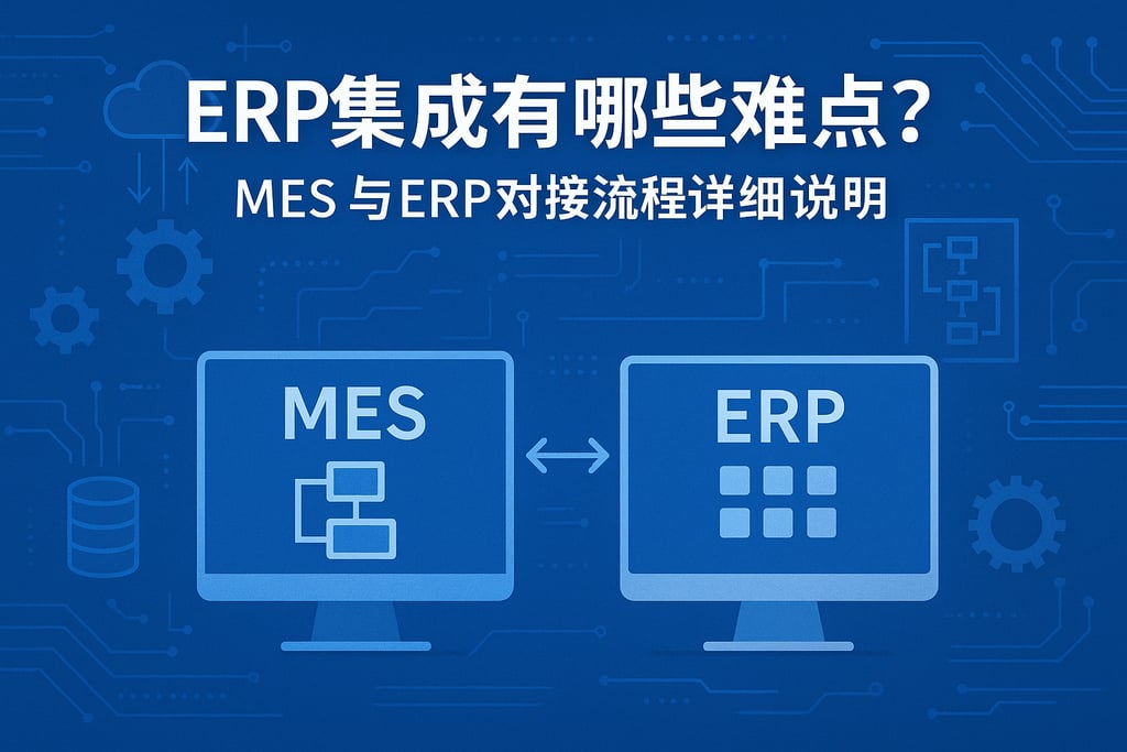 ERP集成有哪些难点？MES与ERP对接流程详细说明