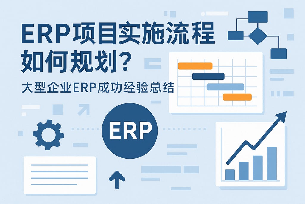ERP项目实施流程如何规划？大型企业ERP成功经验总结