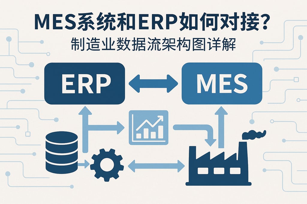 MES系统和ERP如何对接？制造业数据流架构图详解