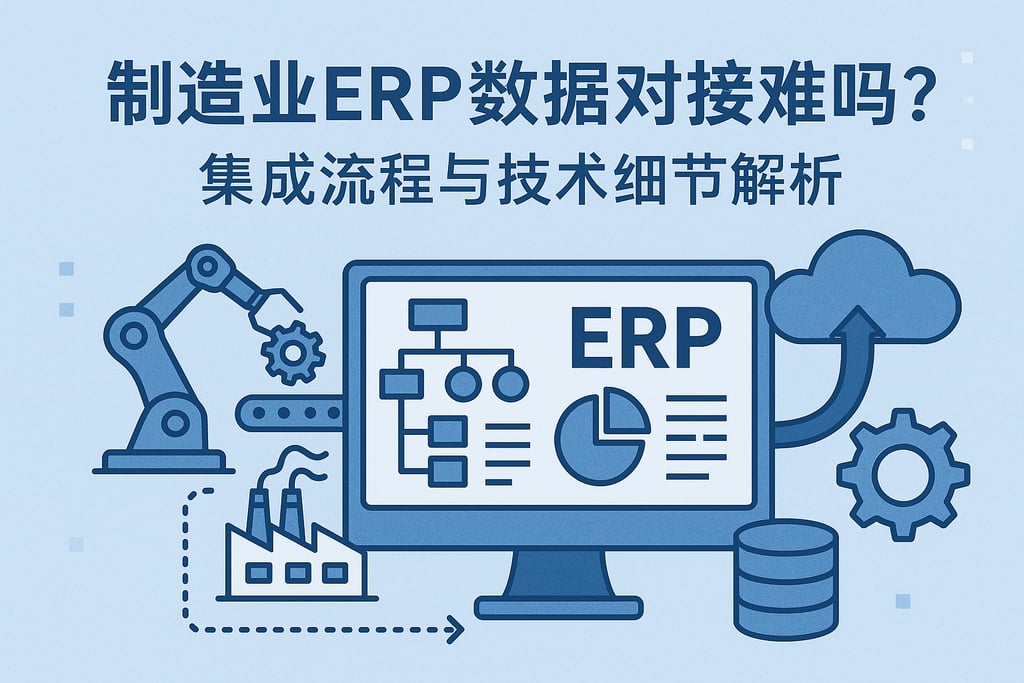 制造业ERP数据对接难吗？集成流程与技术细节解析