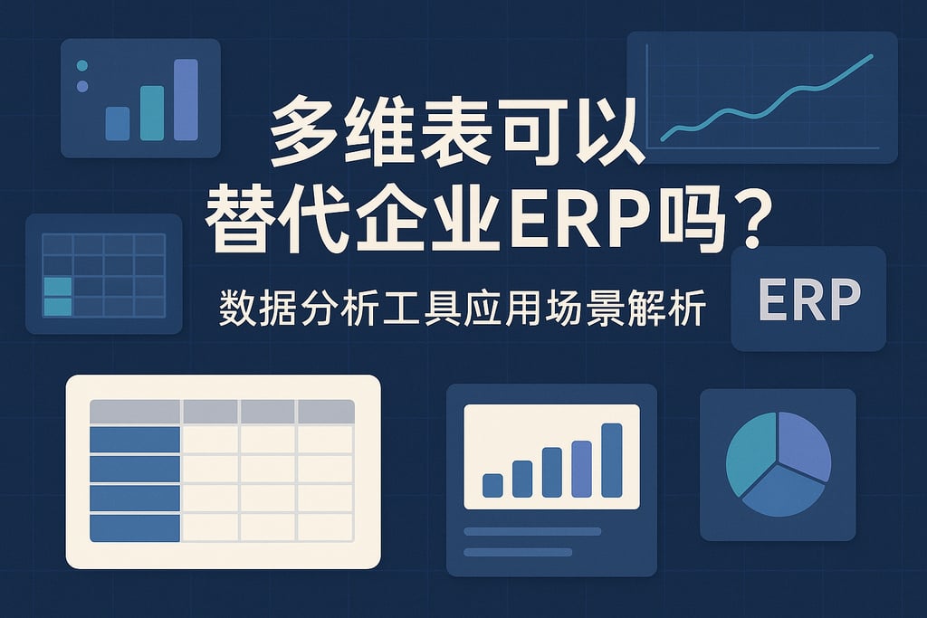 多维表可以替代企业ERP吗？数据分析工具应用场景解析