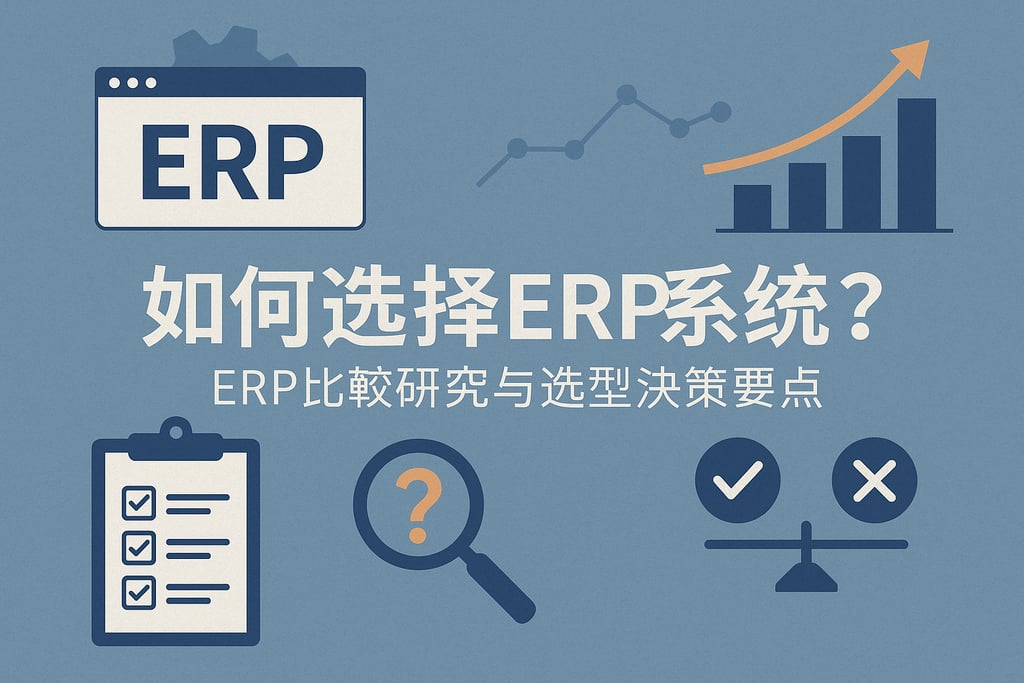 如何选择ERP系统？ERP比较研究与选型决策要点