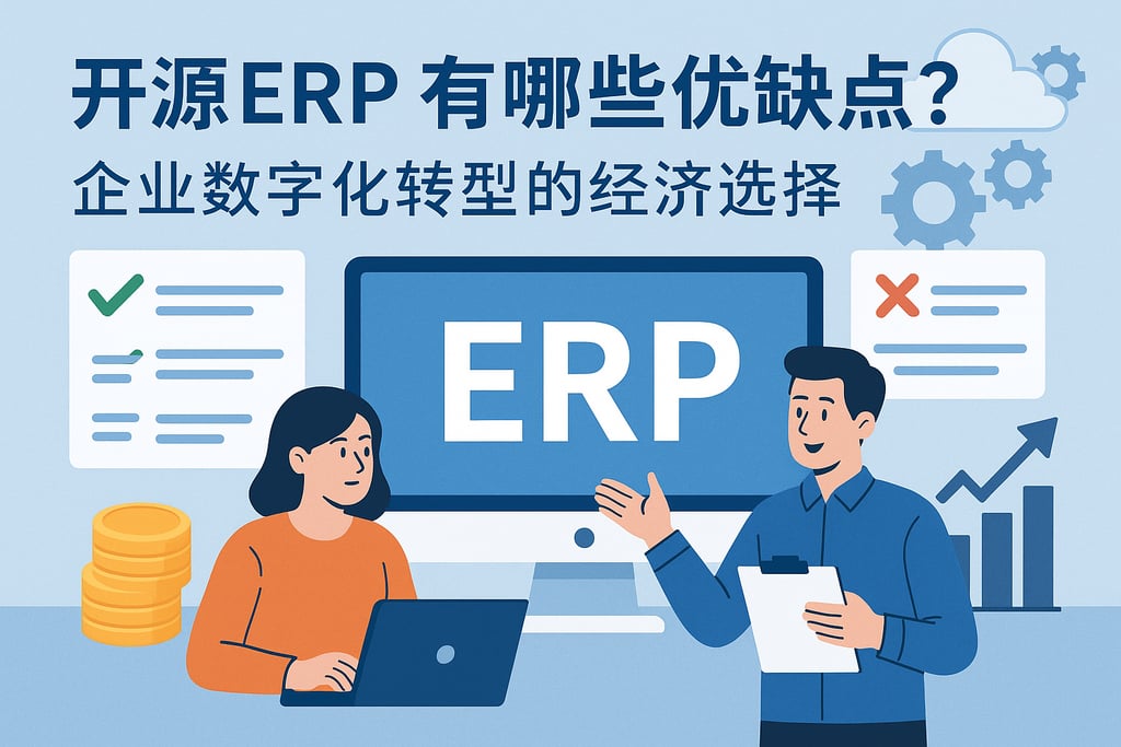 开源ERP有哪些优缺点？企业数字化转型的经济选择