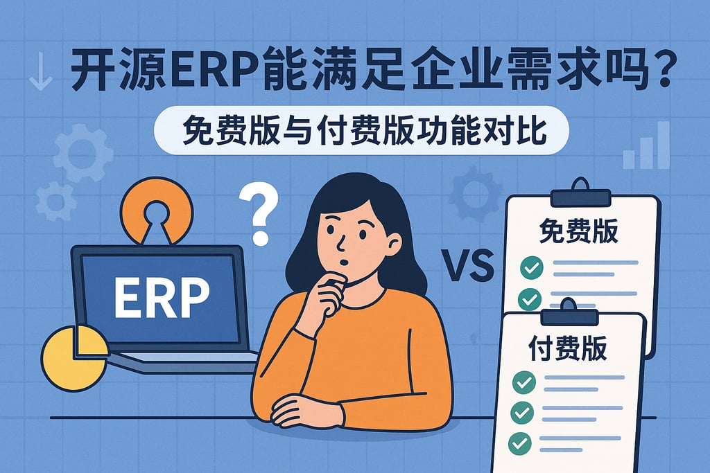 开源ERP能满足企业需求吗？免费版与付费版功能对比