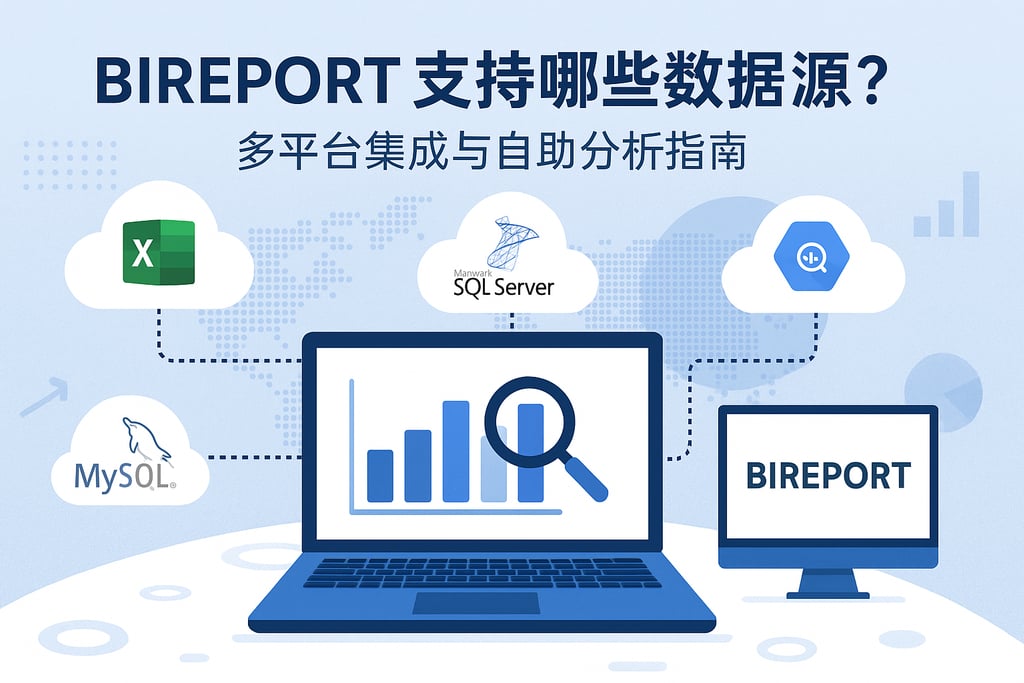 bireport支持哪些数据源？多平台集成与自助分析指南