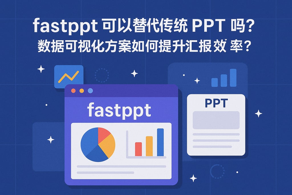 fastppt可以替代传统PPT吗？数据可视化方案如何提升汇报效率？