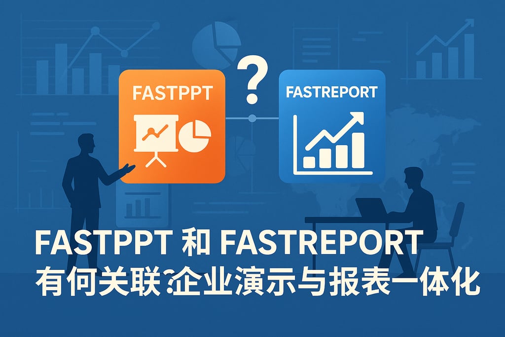 fastppt和fastreport有何关联？企业演示与报表一体化方案
