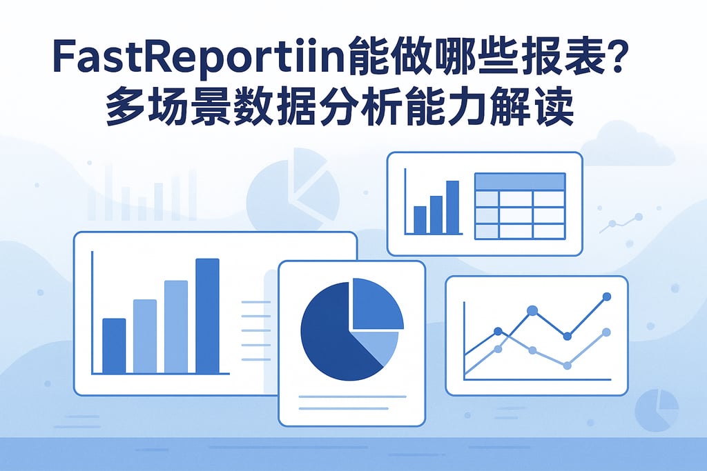 fastreportin能做哪些报表？多场景数据分析能力解读