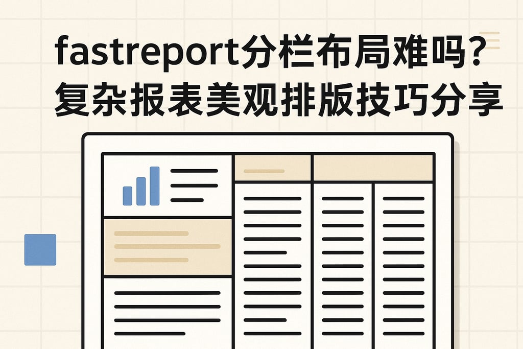 fastreport分栏布局难吗？复杂报表美观排版技巧分享