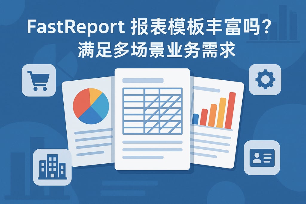 fastreport报表模板丰富吗？满足多场景业务需求