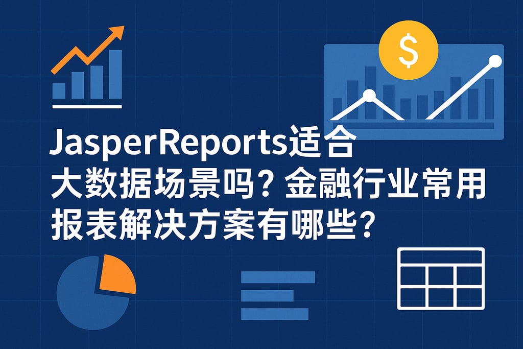 jasperreports适合大数据场景吗？金融行业常用报表解决方案有哪些？
