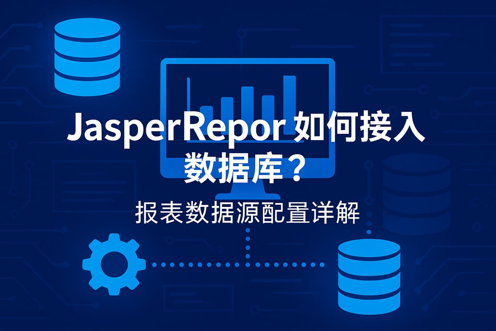 javaireport如何接入数据库？报表数据源配置详解