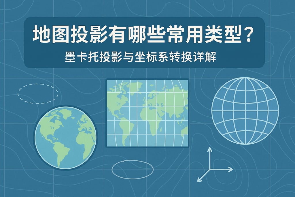 地图投影有哪些常用类型?墨卡托投影与坐标系转换详解 - FineReport报表知识库