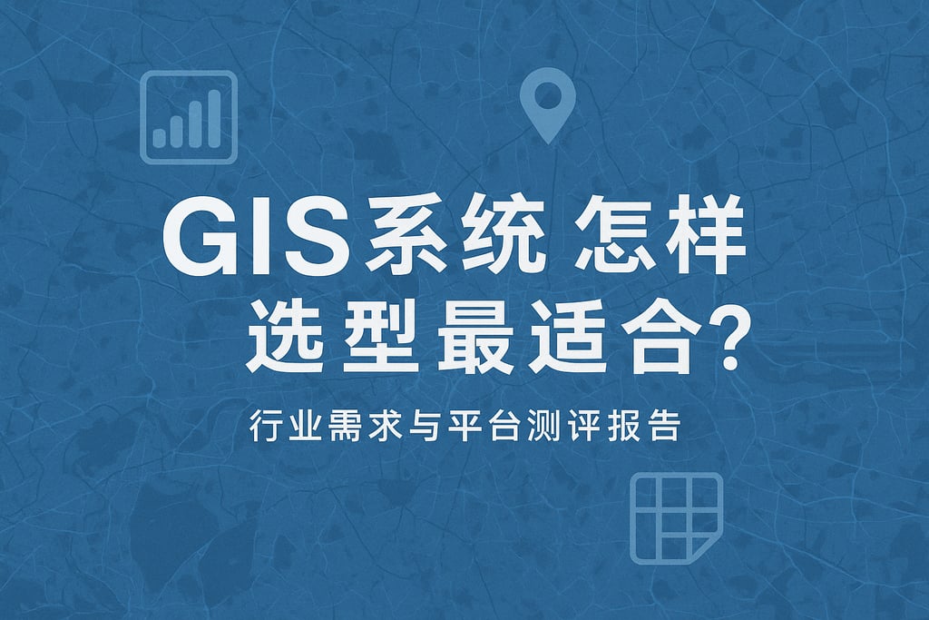 GIS系统怎样选型最适合？行业需求与平台测评报告
