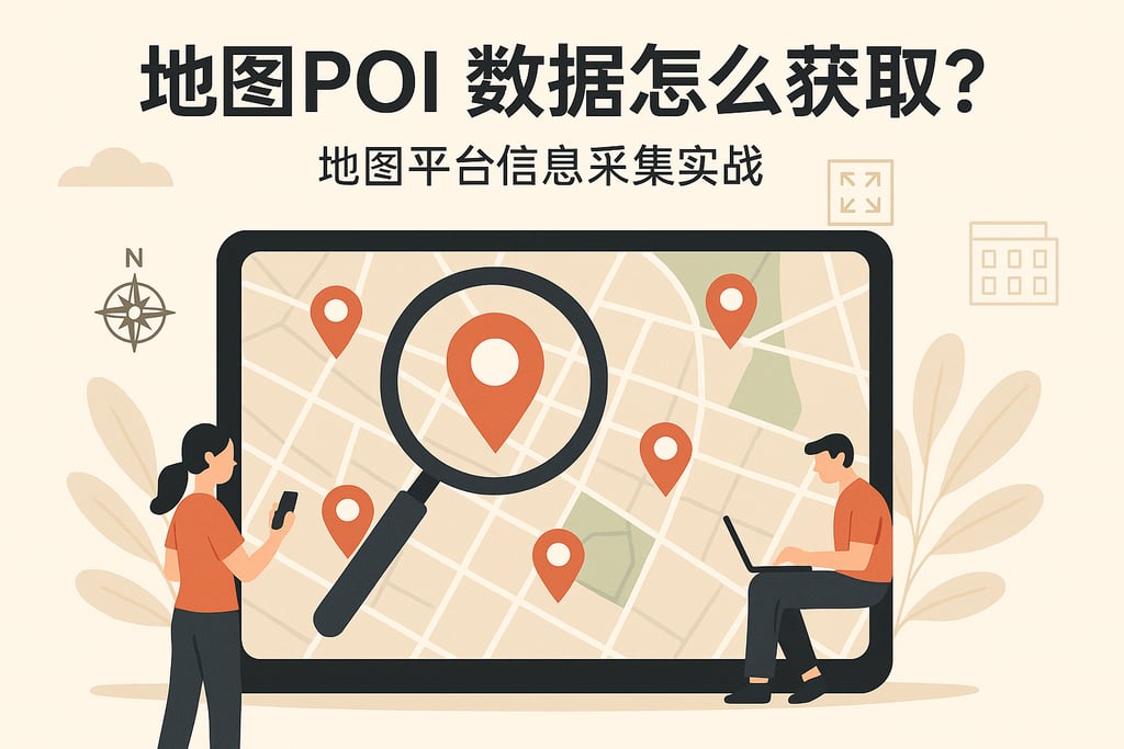 地图POI数据怎么获取？地图平台信息采集实战
