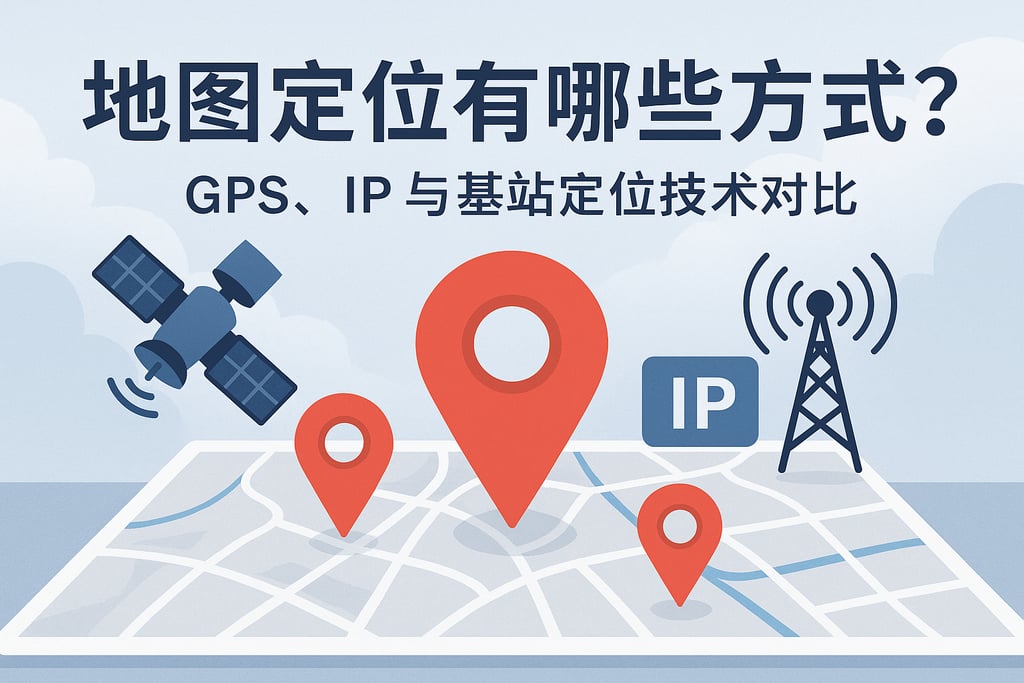 地图定位有哪些方式？GPS、IP与基站定位技术对比