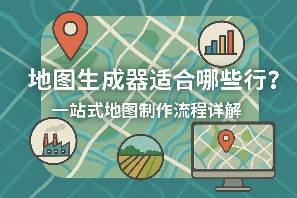 地图生成器适合哪些行业？一站式地图制作流程详解