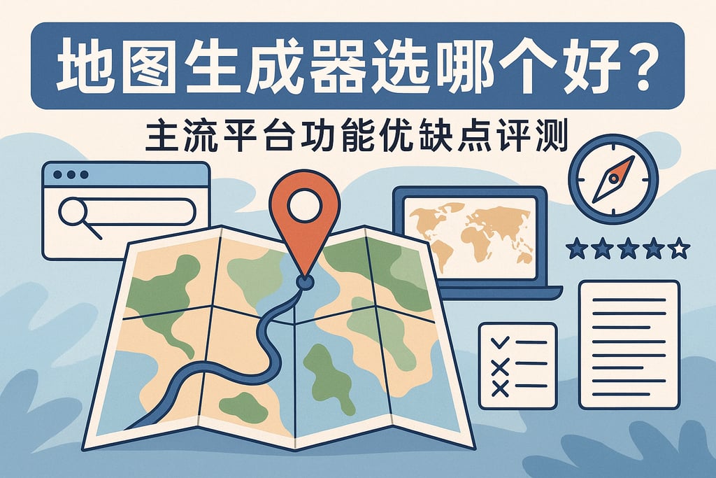 地图生成器选哪个好？主流平台功能优缺点评测