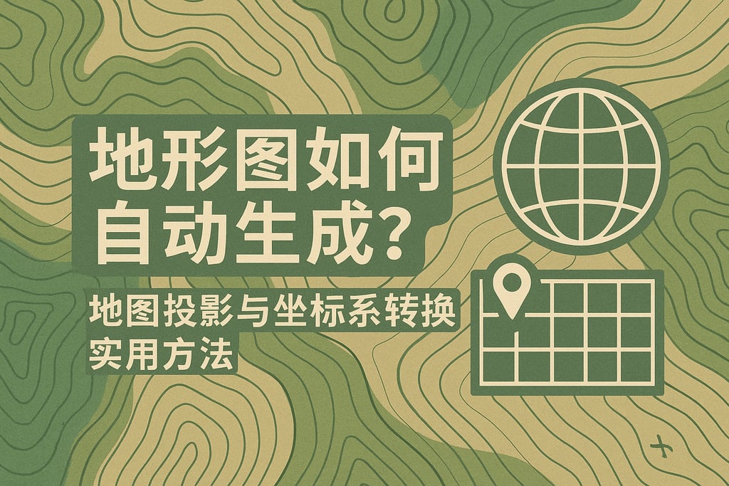 地形图如何自动生成？地图投影与坐标系转换实用方法