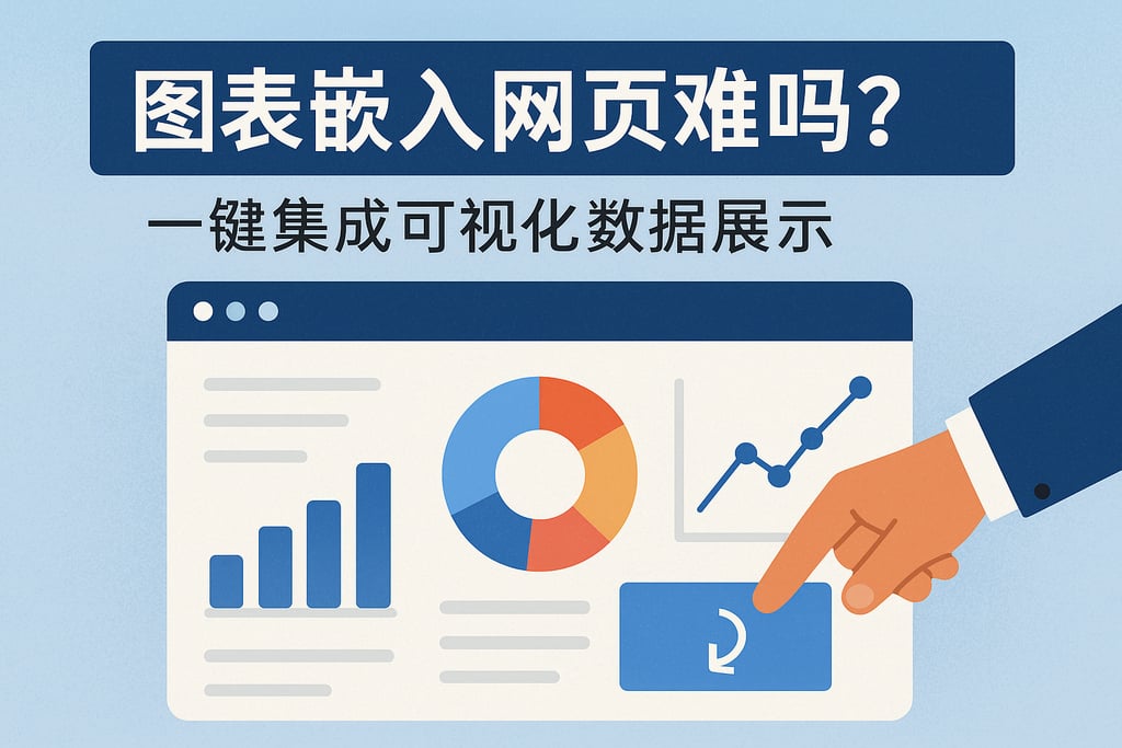 图表嵌入网页难吗？一键集成可视化数据展示