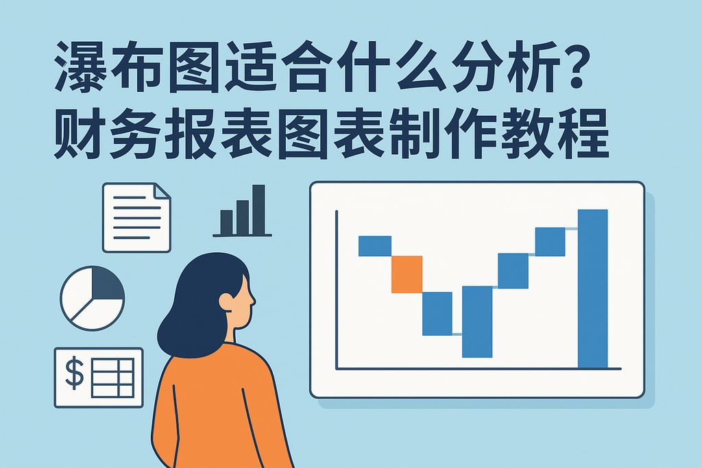 瀑布图适合什么分析？财务报表图表制作教程