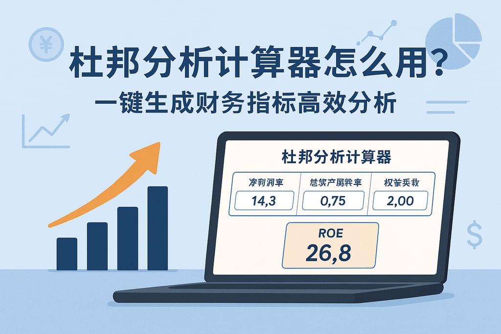 杜邦分析计算器怎么用？一键生成财务指标高效分析