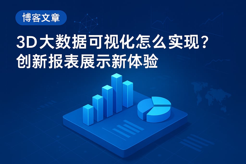 3D大数据可视化怎么实现？创新报表展示新体验