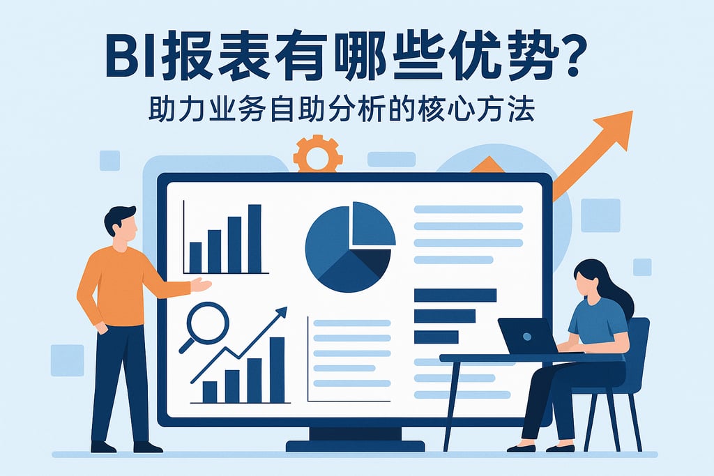 BI报表有哪些优势？助力业务自助分析的核心方法