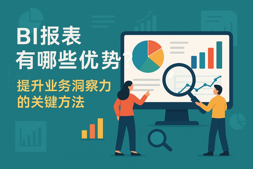 BI报表有哪些优势？提升业务洞察力的关键方法