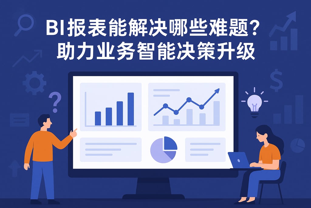 BI报表能解决哪些难题？助力业务智能决策升级