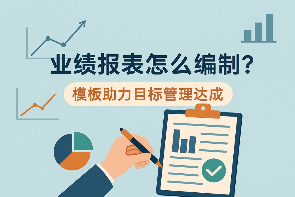 业绩报表怎么编制？模板助力目标管理达成