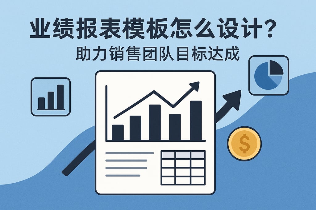 业绩报表模板怎么设计？助力销售团队目标达成