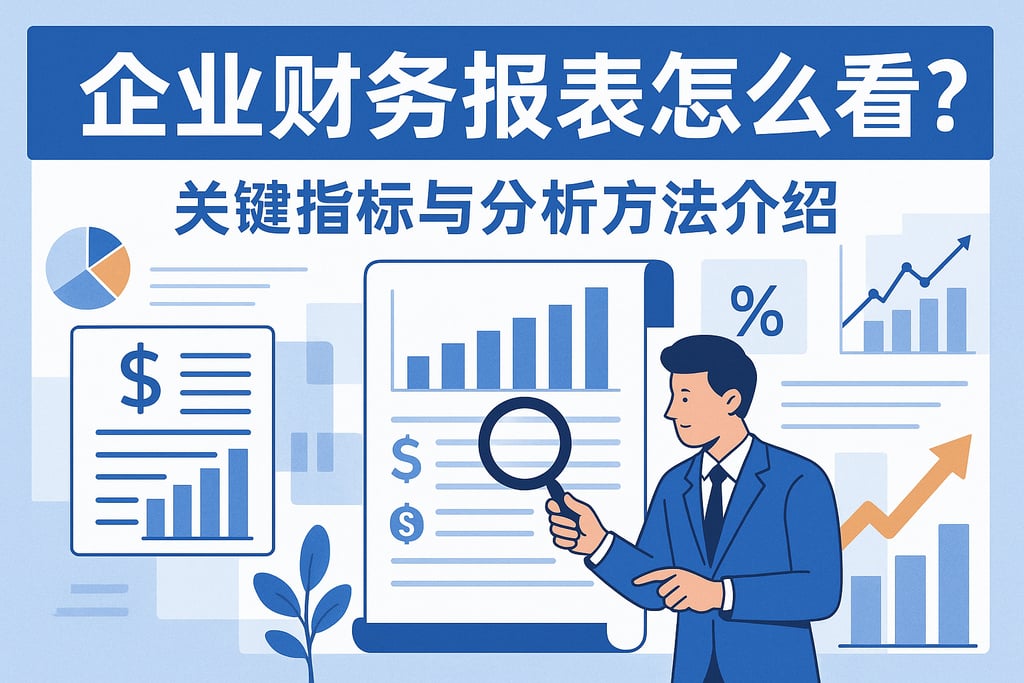 企业财务报表怎么看？关键指标与分析方法介绍