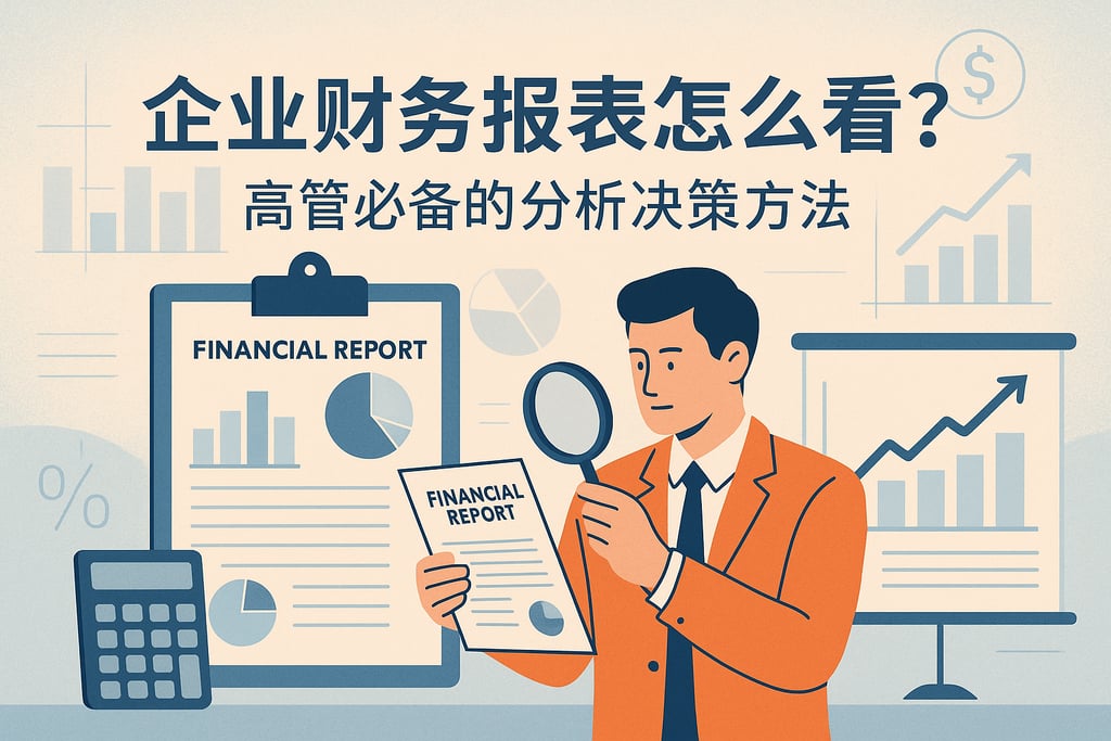 企业财务报表怎么看？高管必备分析决策方法