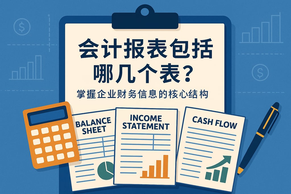 会计报表包括哪几个表？掌握企业财务信息的核心结构