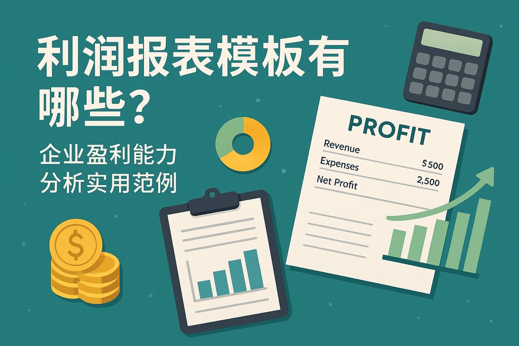 利润报表模板有哪些？企业盈利能力分析实用范例
