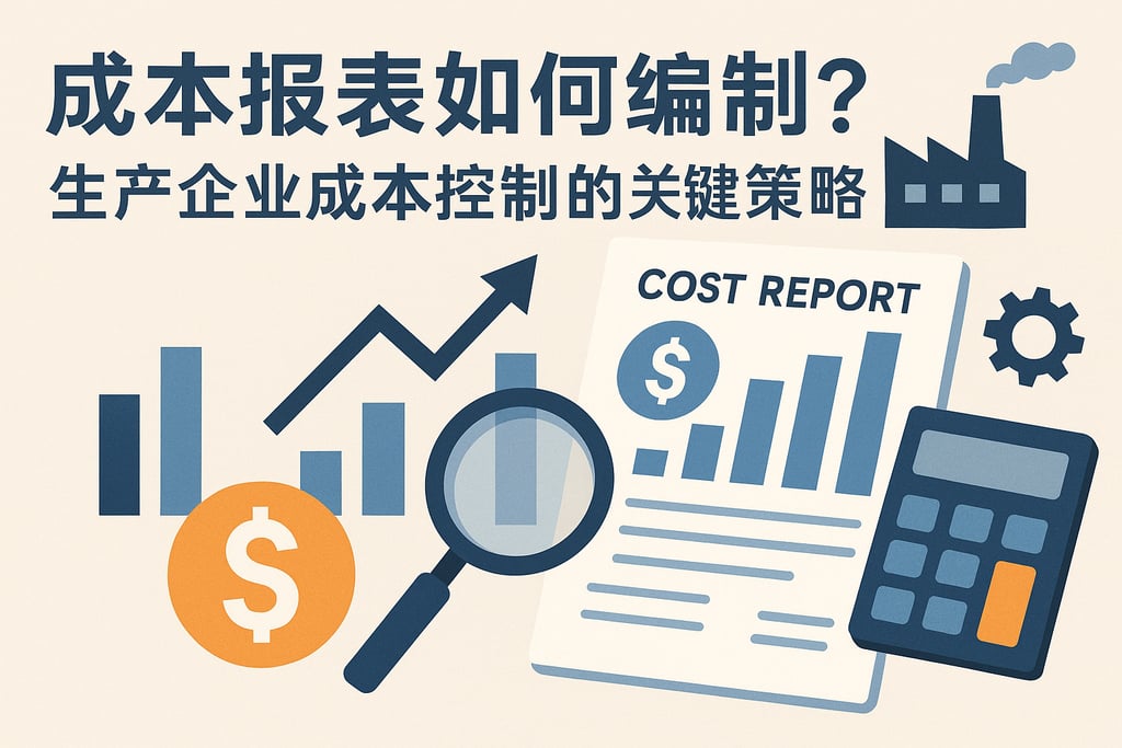 成本报表如何编制？生产企业成本控制的关键策略