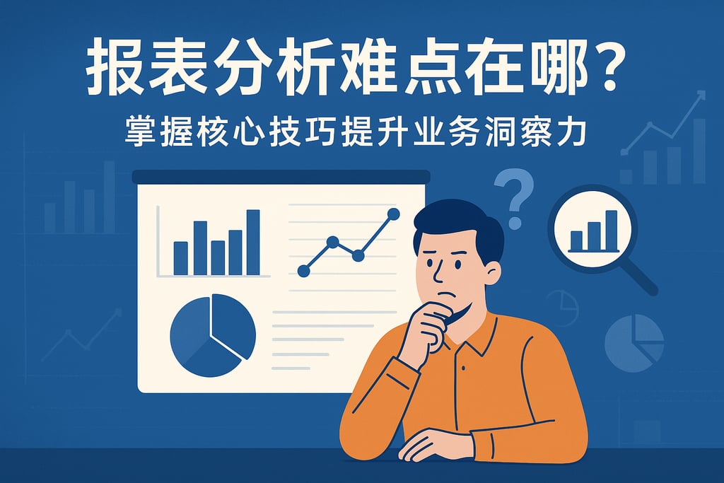 报表分析难点在哪？掌握核心技巧提升业务洞察力