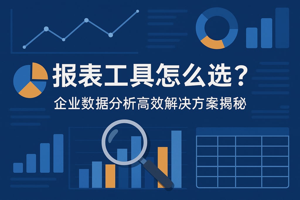 报表工具怎么选？企业数据分析高效解决方案揭秘