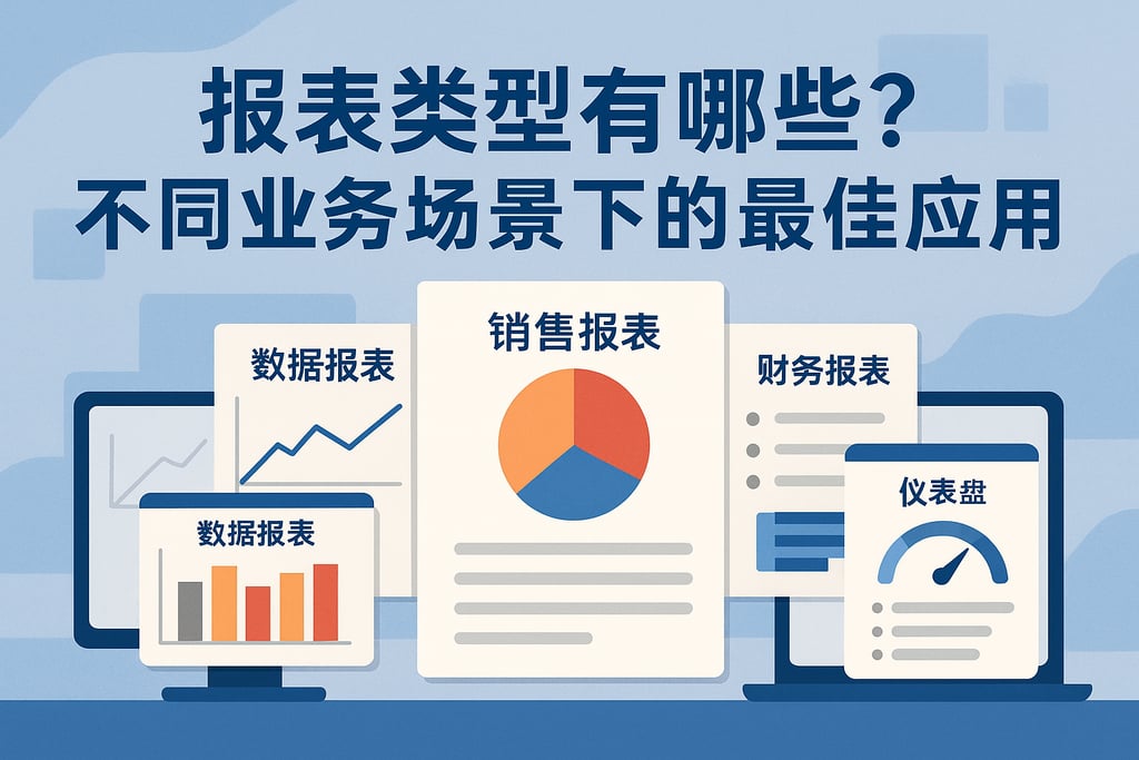 报表类型有哪些？不同业务场景下的最佳应用