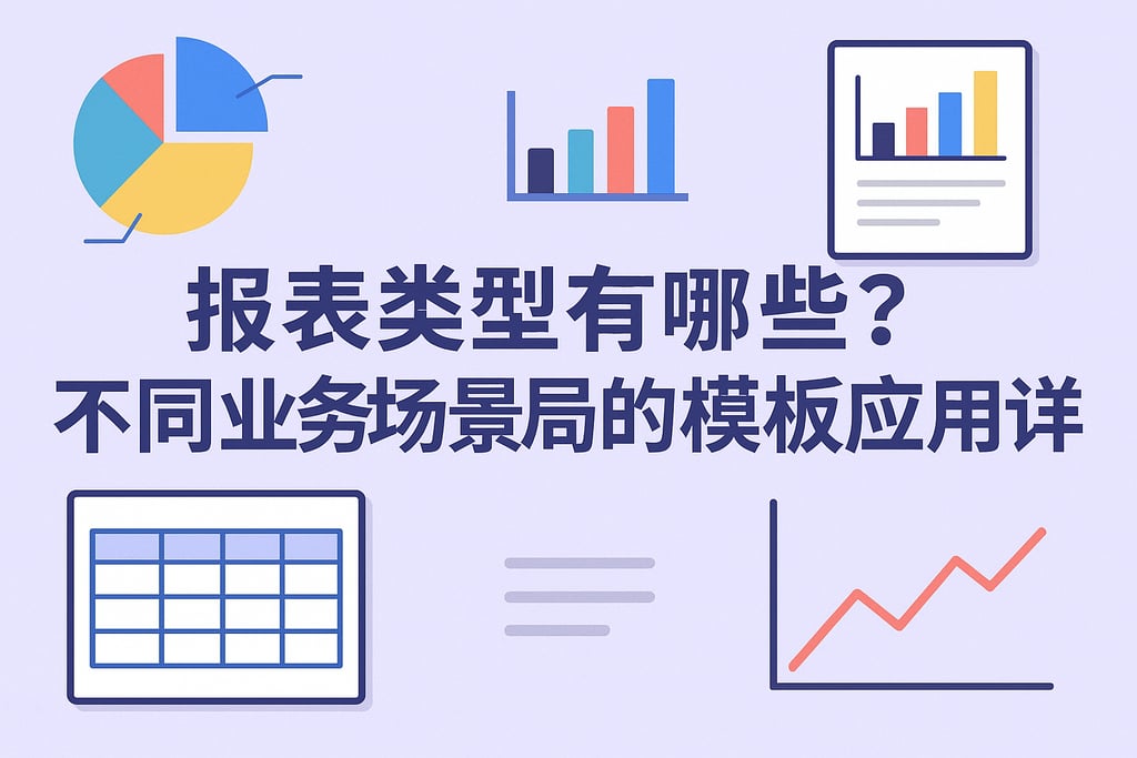 报表类型有哪些？不同业务场景的模板应用详解