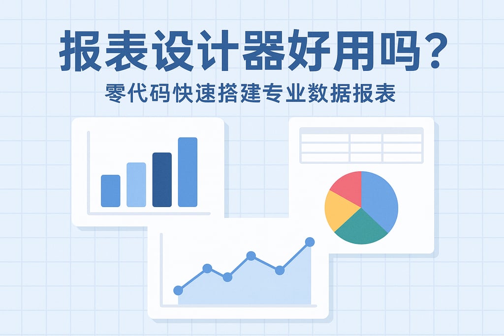 报表设计器好用吗？零代码快速搭建专业数据报表