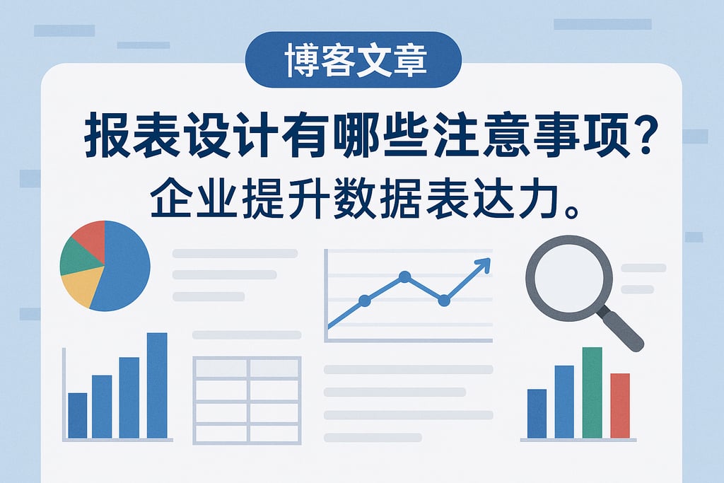 报表设计有哪些注意事项？企业提升数据表达力。