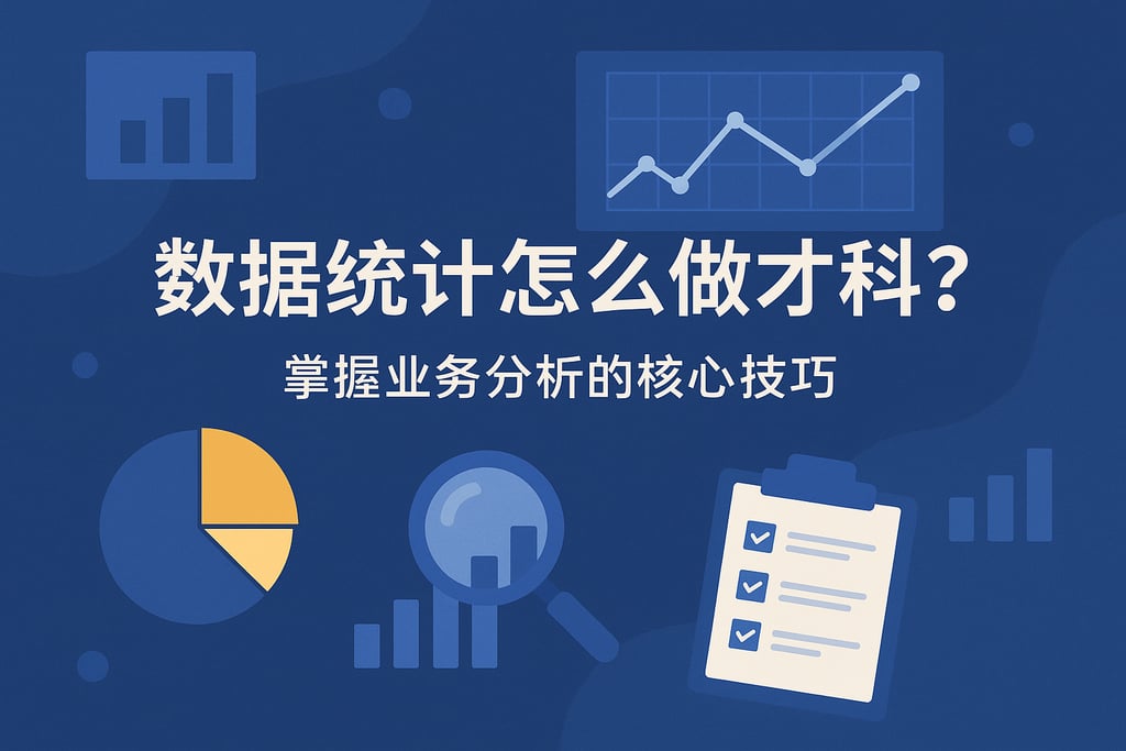 数据统计怎么做才科学？掌握业务分析的核心技巧