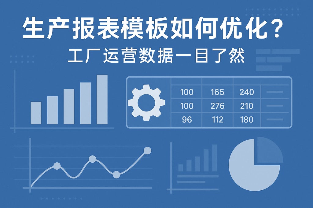 生产报表模板如何优化？工厂运营数据一目了然