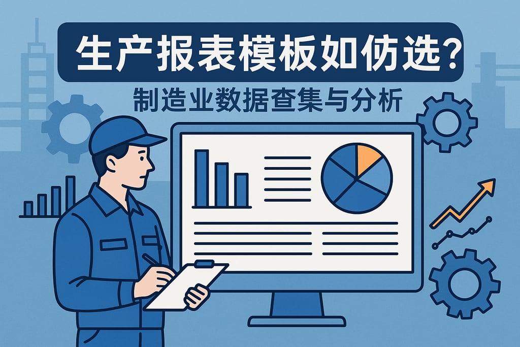 生产报表模板如何选？制造业数据采集与分析