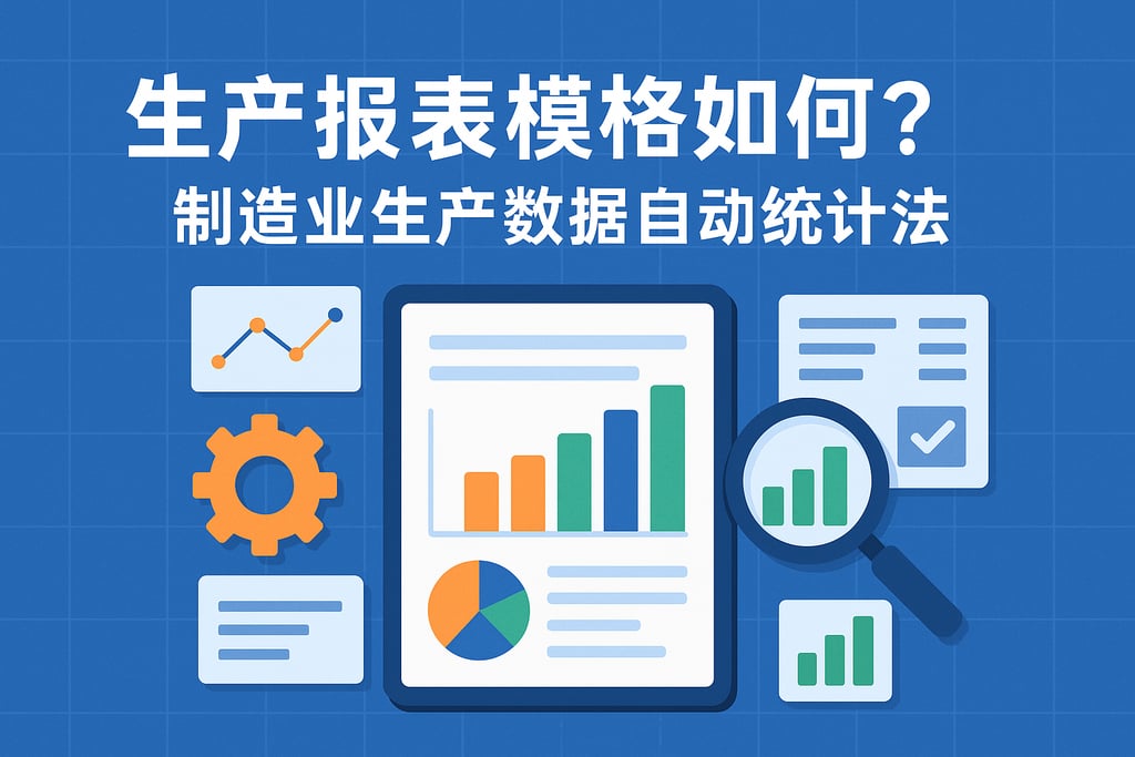 生产报表模板如何选？制造业生产数据自动统计方法
