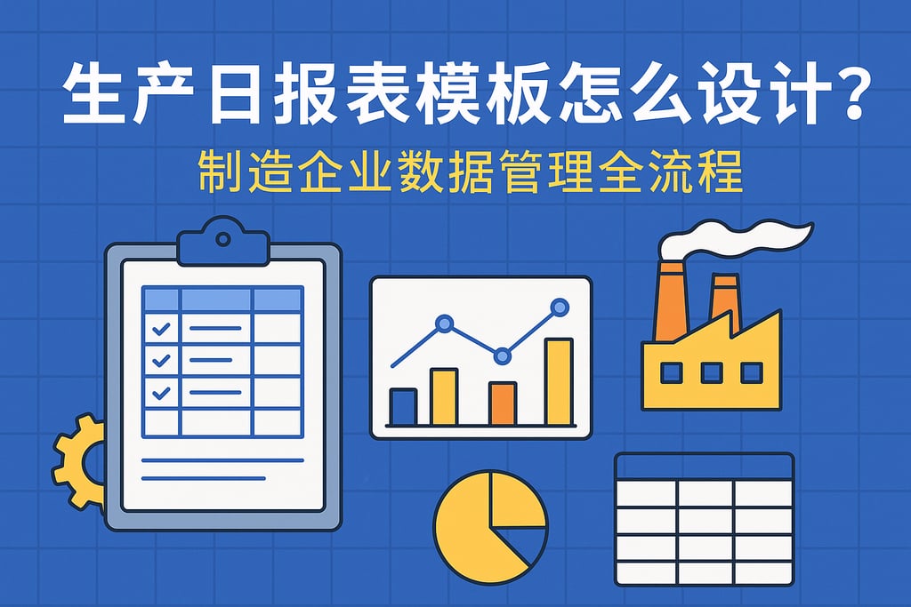 生产日报表模板怎么设计？制造企业数据管理全流程