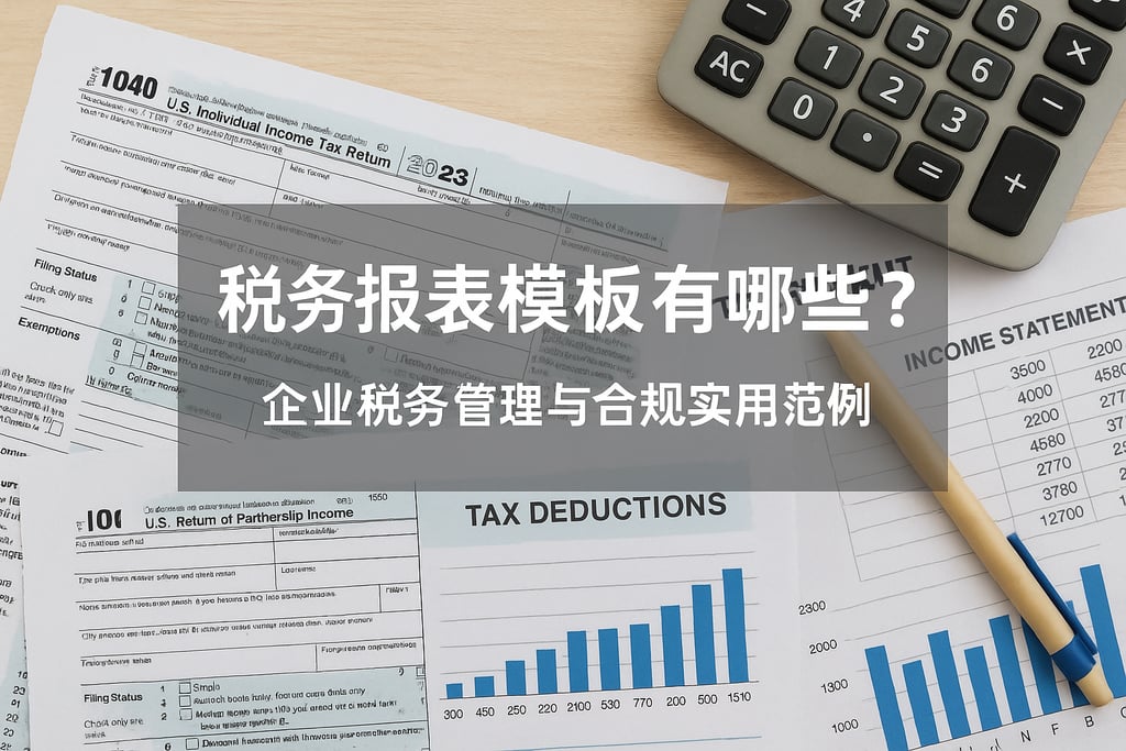 税务报表模板有哪些？企业税务管理与合规实用范例