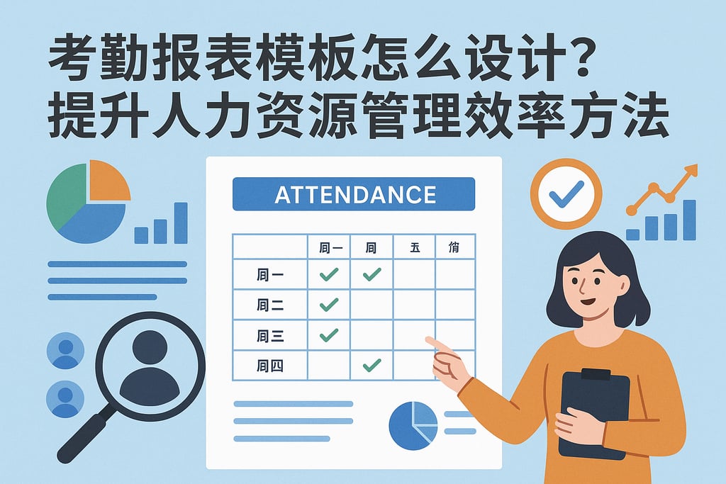 考勤报表模板怎么设计？提升人力资源管理效率的方法